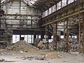 Stillgelegte Fertigungshalle, 2010 abgerissen
