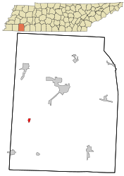 Vallée de l'Hickory - Carte