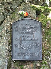 Gedenkstein für den erschossenen Heinrich Orlopp