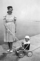 Mother & "Stasiu" in push-chair