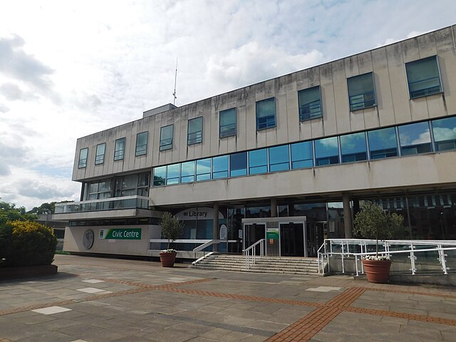 Civic Centre, Marlowes, Hemel Hempstead: Council's headquarters 1974–2017, since demolished