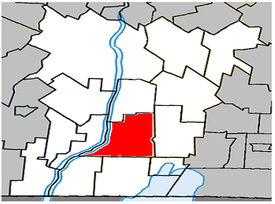 Location within Le Haut-Richelieu Regional County Municipality.