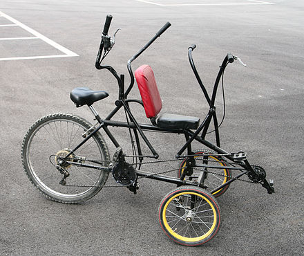 Hand and foot tandem trike