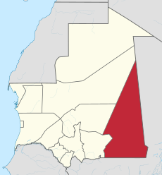 Hodh Ech Chargui in Mauritania.svg