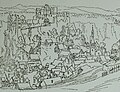Ansicht von Burg und Stadt Hohnstein nach 1630