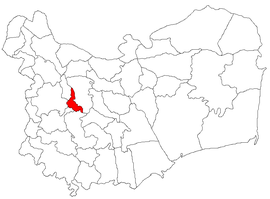 Location in Tulcea County