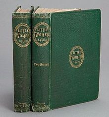 Houghton AC85.Aℓ194L.1869 pt.2aa - Little Women, spines.jpg