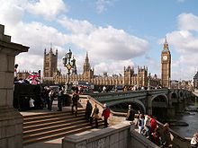 The British Houses of Parliament are situated within the Palace of Westminster, in London Houses of Parliament 2 db.jpg