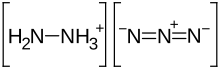 Hydrazinium azide.svg