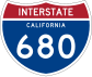 Interstate 680 markør