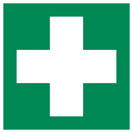 The universal first aid symbol