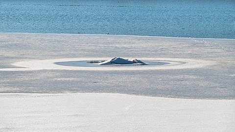 Ice making art on Brofjorden at Rixö