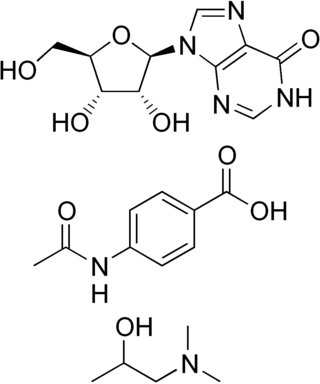 <span class="mw-page-title-main">Inosine pranobex</span> Mixture of chemical compounds