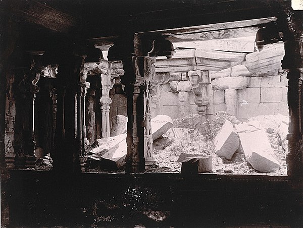 Vitthala temple in 1880