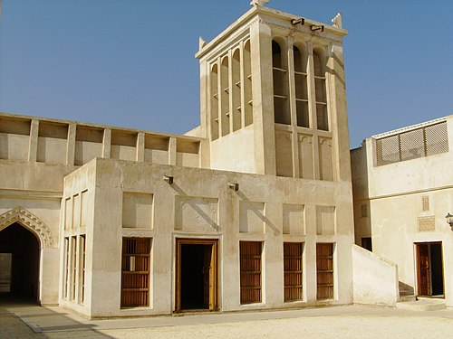 The Isa ibn Ali Al Khalifa house is an example of traditional architecture in Bahrain.