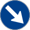 Italian traffic signs - passaggio obbligatorio a destra.svg
