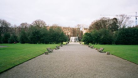 The Gardens located behind Earlsfort Terrace donated and renamed in his honour by UCD in 1908