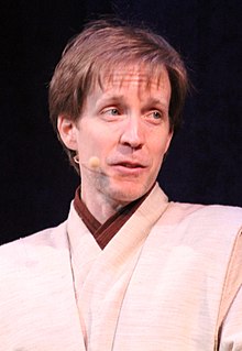 Taylor dressed as Obi-Wan Kenobi in 2012