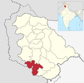Kart over Jammu