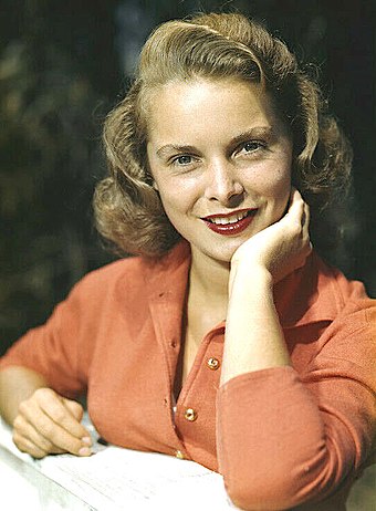 Janet Leigh posing for a publicity photo, c. 1948