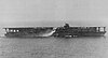 Kaga after her modernization, with its distinctive downward-facing funnel.