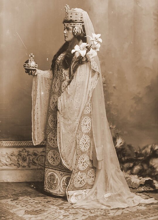 Lady Randolph Spencer-Churchill in byzantine costume as the Empress Theodora