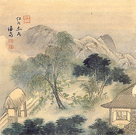 An 18th-century Korean version of the Chinese literati style by Jeong Seon who was unusual in often painting landscapes from life.