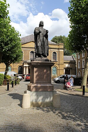 Estatua de John Wesley, capilla de Wesley (4) .JPG