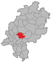Lage des Amtsgerichtsbezirks Friedberg in Hessen