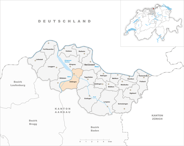 Döttingen - Localizazion