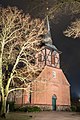 Deutsch: Kirche in Hamburg-Bergstedt bei Nacht. This is a photograph of an architectural monument. It is on the list of cultural monuments of Hamburg, no. 27081.