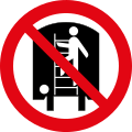 Klettern auf Bahn-Waggons verboten