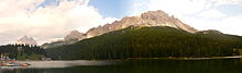 Il lago di Misurina e la catena dei Cadini