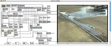 Screenshot of an older Max/Msp interface. LandMap Max patcher.jpg