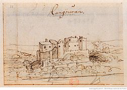 Le château de Langoiran.