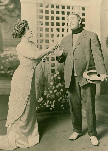 Russell with Frank Sheridan in the play Wildfire (1908)