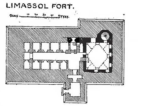 Limassol Castle, ground plan 1918.jpg