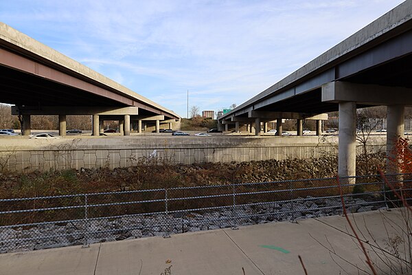 Crossing of Accotink Creek and the Capital Beltway