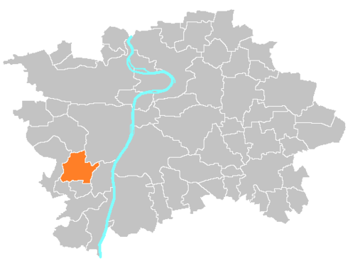 Location map municipal district Prague - Slivenec.PNG
