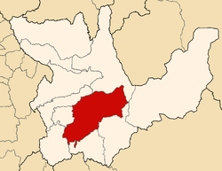 Location of the province in the Huánuco region