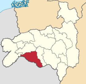 Placering af kantonen Macará