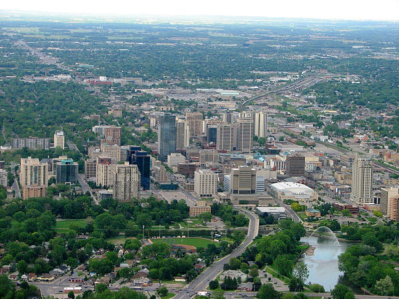 فائل:London, Ontario, Canada- The Forest City from above.jpg