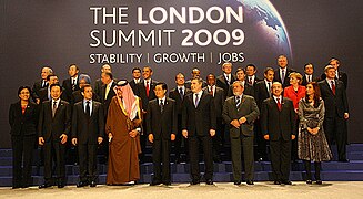 2.ª Cumbre del G20 llevada a cabo en Londres, Reino Unido, en abril de 2009.