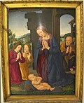 Thumbnail for File:Lorenzo di credi, adorazione del bambino e angeli, 1523, Q48, 01.JPG