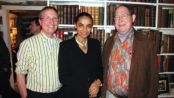 Marina Silva with Thomas Lovejoy and Stephen Schneider in April 2010