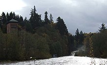 Lower Tumwater Falls emptying into Capitol Lake adjacent to the old Olympia Brewery Lower twfalls2.jpg