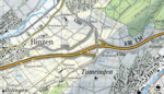 Topographische Kartendarstellung des Luckepasses