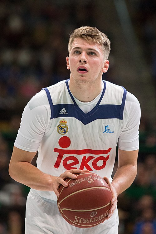 Dončić with Real Madrid in 2017