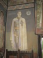 Portretul Regelui Mihai I, în interiorul bisericii rectitorite de el.