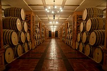 Wine cellars at MAP winery